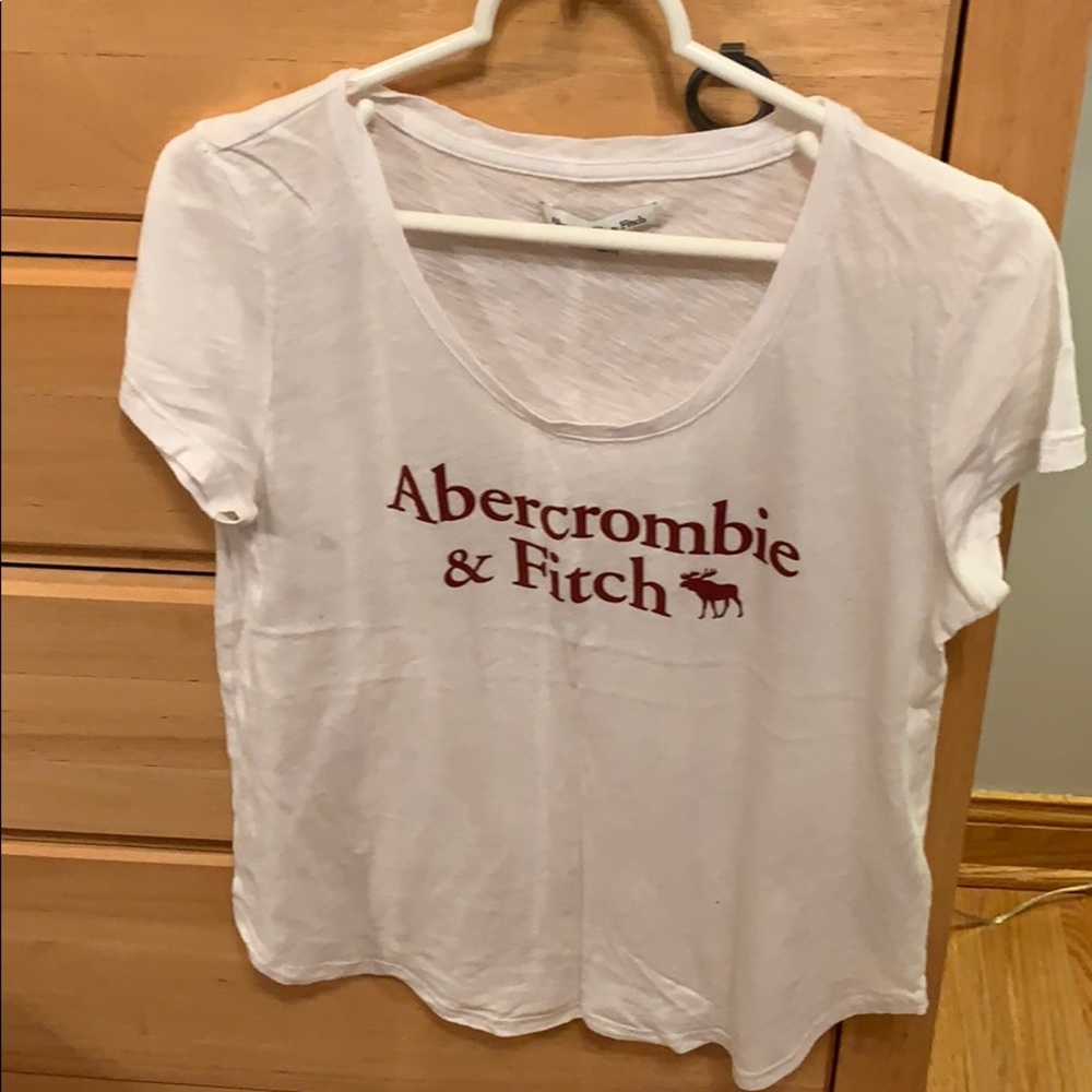 White Abercrombie shirt